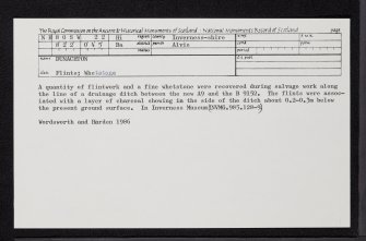 Dunachton, NH80SW 22, Ordnance Survey index card, Recto