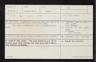 Little Urchany, NH84NE 2, Ordnance Survey index card, Recto