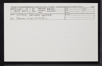 Little Urchany, NH84NE 8, Ordnance Survey index card, Recto