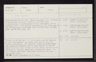 Carn Mor, NH84NE 11, Ordnance Survey index card, Recto