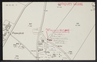 Foynesfield, St Ninian's Well, NH85SE 2, Ordnance Survey index card, Recto