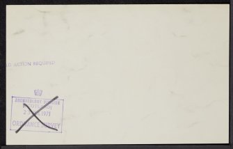 Foynesfield, St Ninian's Well, NH85SE 2, Ordnance Survey index card, Verso