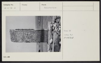 Shandwick Stone, NH87SE 4, Ordnance Survey index card, Recto