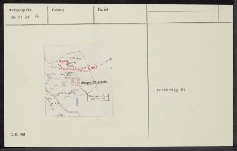 Wester Rarichie, NH87SW 8, Ordnance Survey index card, Recto