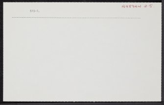 Littleferry Links, NH89NW 2.5, Ordnance Survey index card, Verso