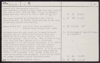 Littleferry Links, NH89NW 2, Ordnance Survey index card, page number 2, Verso