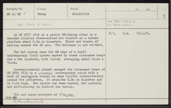 Aitnoch, NH93NE 5, Ordnance Survey index card, Recto