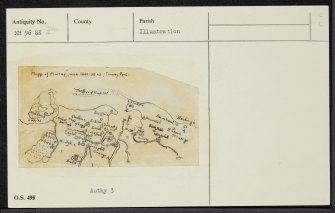 Culbin House, NH96SE 2, Ordnance Survey index card, Recto