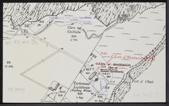 Carn A' Bhodaich, NH98NW 2, Ordnance Survey index card, Recto