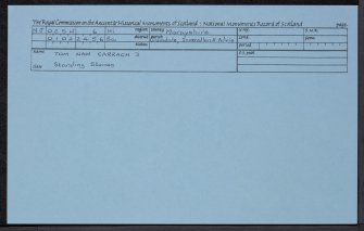 Tom Nan Carragh, NJ02SW 6, Ordnance Survey index card, Recto