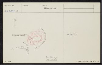 Torran Ban, NJ03SE 3, Ordnance Survey index card, Recto