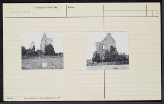Kinloss Abbey And Burial Ground, NJ06SE 2, Ordnance Survey index card, Recto