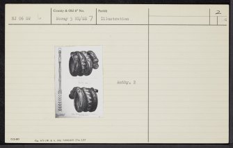 Culbin Sands, NJ06SW 6, Ordnance Survey index card, page number 2, Recto