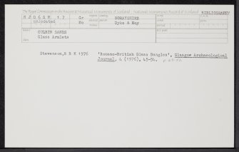 Culbin Sands, NJ06SW 17, Ordnance Survey index card, Recto