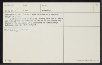 Castle Stripe, NJ13NE 5, Ordnance Survey index card, page number 2, Verso