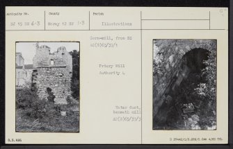 Pluscarden Abbey, Corn Mill, NJ15NW 6.3, Ordnance Survey index card, Recto