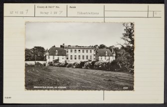 Gordonstoun House, NJ16NE 7, Ordnance Survey index card, Recto