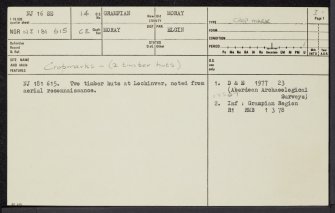 Lochinver, NJ16SE 14, Ordnance Survey index card, page number 1, Recto