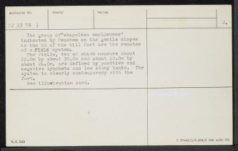 Little Conval, NJ23NE 1, Ordnance Survey index card, page number 2, Recto