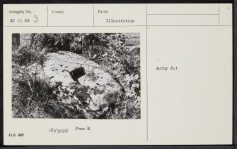 Bible Stone, NJ25NW 3, Ordnance Survey index card, Recto