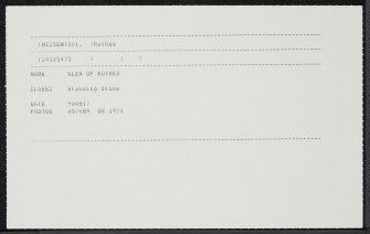 Netherglen, NJ25SW 1, Ordnance Survey index card, Recto