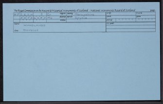 Woodlands, Dovecot, NJ26SW 3, Ordnance Survey index card, Recto