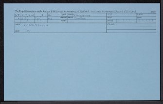 Lossiemouth, NJ27SW 3, Ordnance Survey index card, Recto