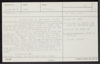 Buchaam, NJ31SE 8, Ordnance Survey index card, page number 1, Recto