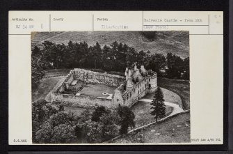 Balvenie Castle, NJ34SW 1, Ordnance Survey index card, Recto