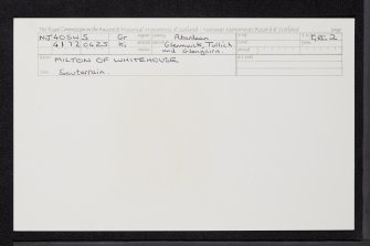 Milton Of Whitehouse, NJ40SW 5, Ordnance Survey index card, Recto