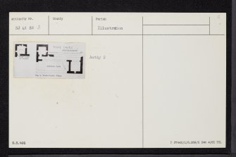 Towie Castle, NJ41SW 3, Ordnance Survey index card, Recto