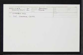 Cairnbeg Hill, NJ41SW 4, Ordnance Survey index card, Recto