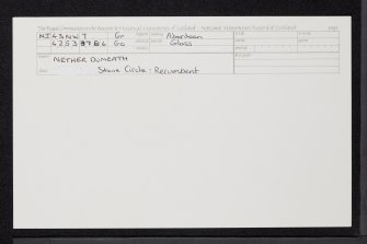 Nether Dumeath, NJ43NW 7, Ordnance Survey index card, Recto
