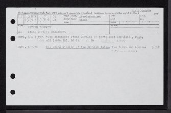 Nether Dumeath, NJ43NW 7, Ordnance Survey index card, Recto