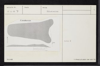 Newton Hill, Cairnborrow, NJ44SE 7, Ordnance Survey index card, Recto