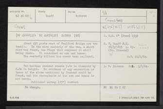 Chalmers Slack, NJ46NE 6, Ordnance Survey index card, Recto