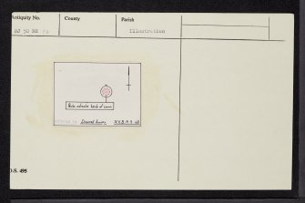 Macbeth's Cairn, NJ50NE 10, Ordnance Survey index card, Recto