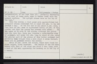 Druidstone, Druidsfield, NJ51NE 1, Ordnance Survey index card, page number 2, Verso