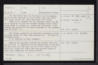 Druidstone, Druidsfield, NJ51NE 1, Ordnance Survey index card, page number 3, Recto