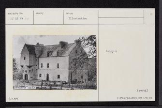 Druminnor Castle, NJ52NW 14, Ordnance Survey index card, Recto