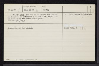 Huntly, NJ53NW 1, Ordnance Survey index card, page number 3, Recto