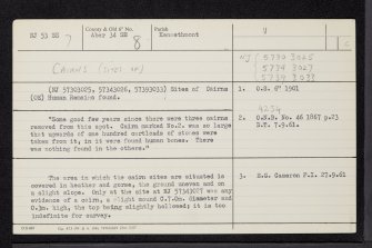 Rosa Croft, NJ53SE 7, Ordnance Survey index card, Recto