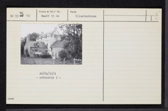 Crombie Castle, NJ55SE 10, Ordnance Survey index card, Recto