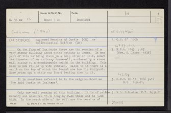 Inaltry, NJ56SW 12, Ordnance Survey index card, page number 1, Recto