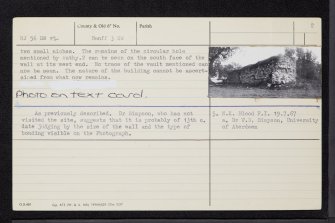 Inaltry, NJ56SW 12, Ordnance Survey index card, page number 2, Verso