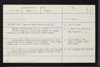 Ley, NJ56SW 17, Ordnance Survey index card, Recto