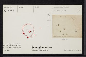 Deer Park, NJ61NE 1, Ordnance Survey index card, page number 1, Recto