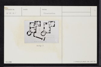 Harthill Castle, NJ62NE 3, Ordnance Survey index card, Recto