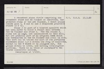 Hatton Of Ardoyne, NJ62NE 7, Ordnance Survey index card, page number 3, Recto