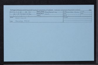 Dunnydeer, NJ62NW 8, Ordnance Survey index card, Recto